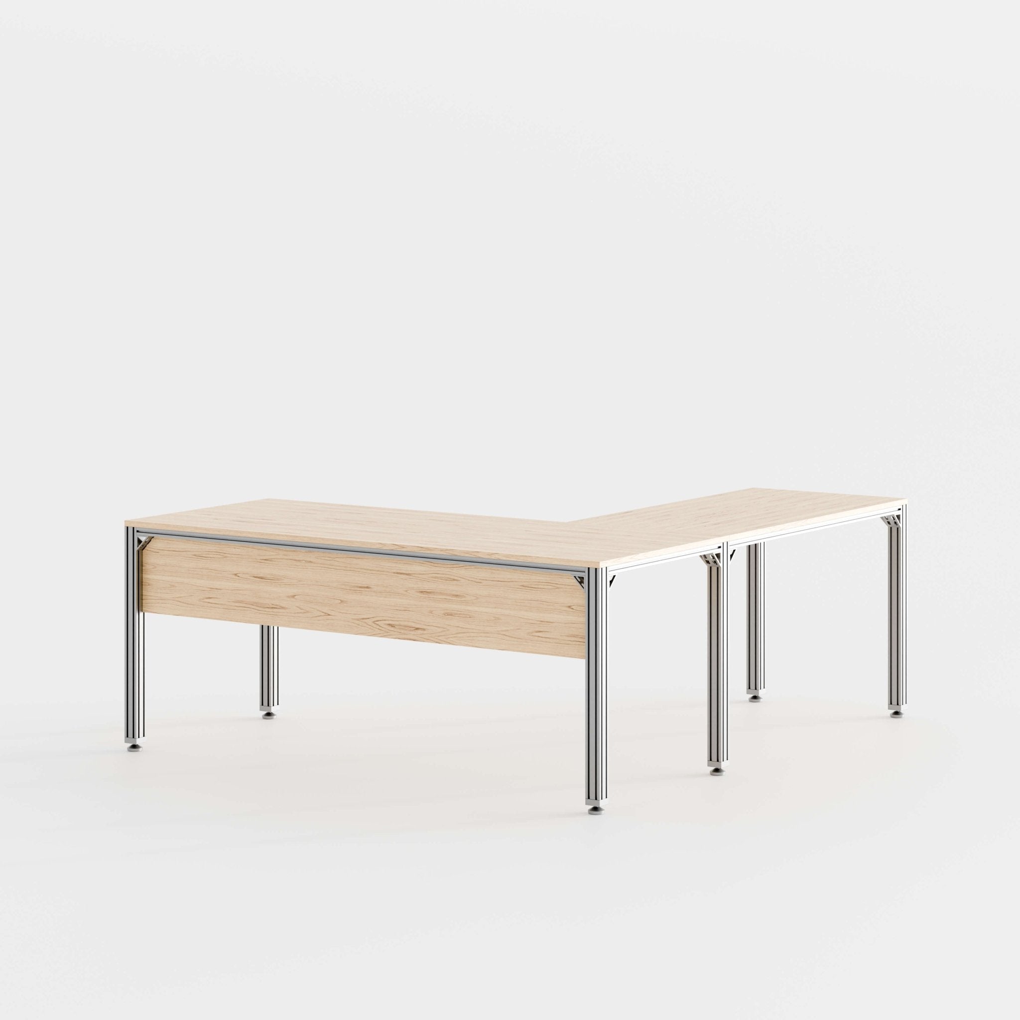 SC07 - Aluminum L - Desk - Sektor Furniture