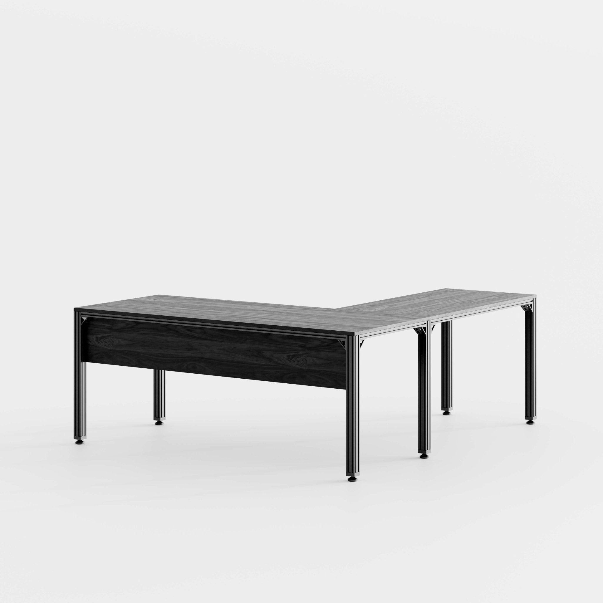 SC07 - Aluminum L - Desk - Sektor Furniture