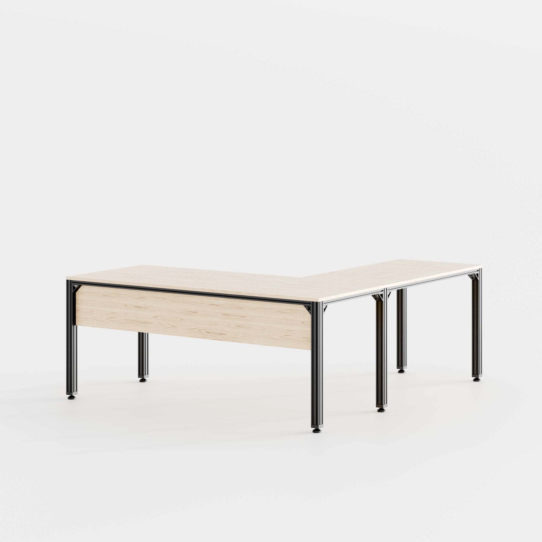 SC07 - Aluminum L - Desk - Sektor Furniture