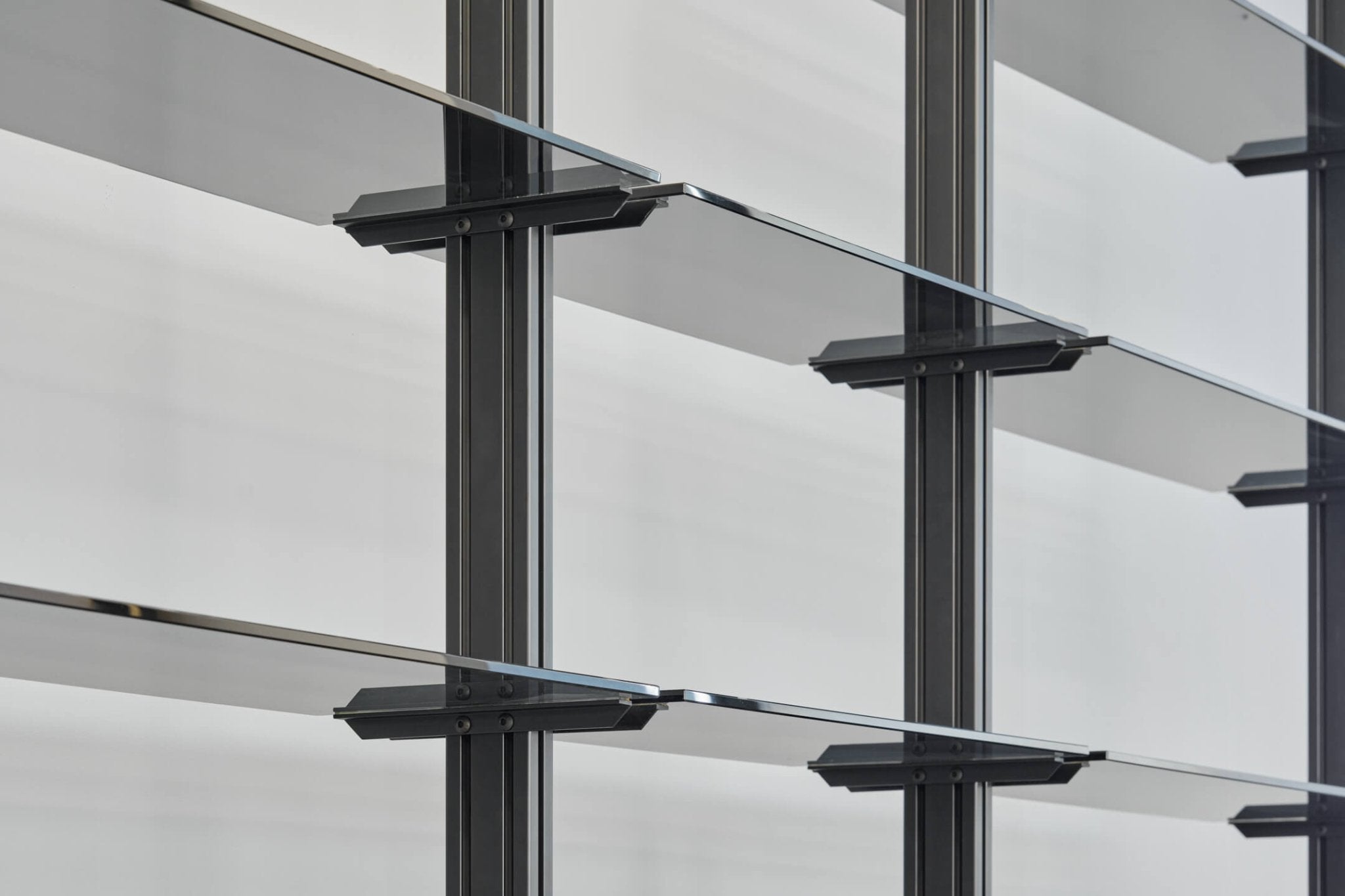 SC02 – Aluminum Shelving Unit, 3 - Bay - Sektor Furniture